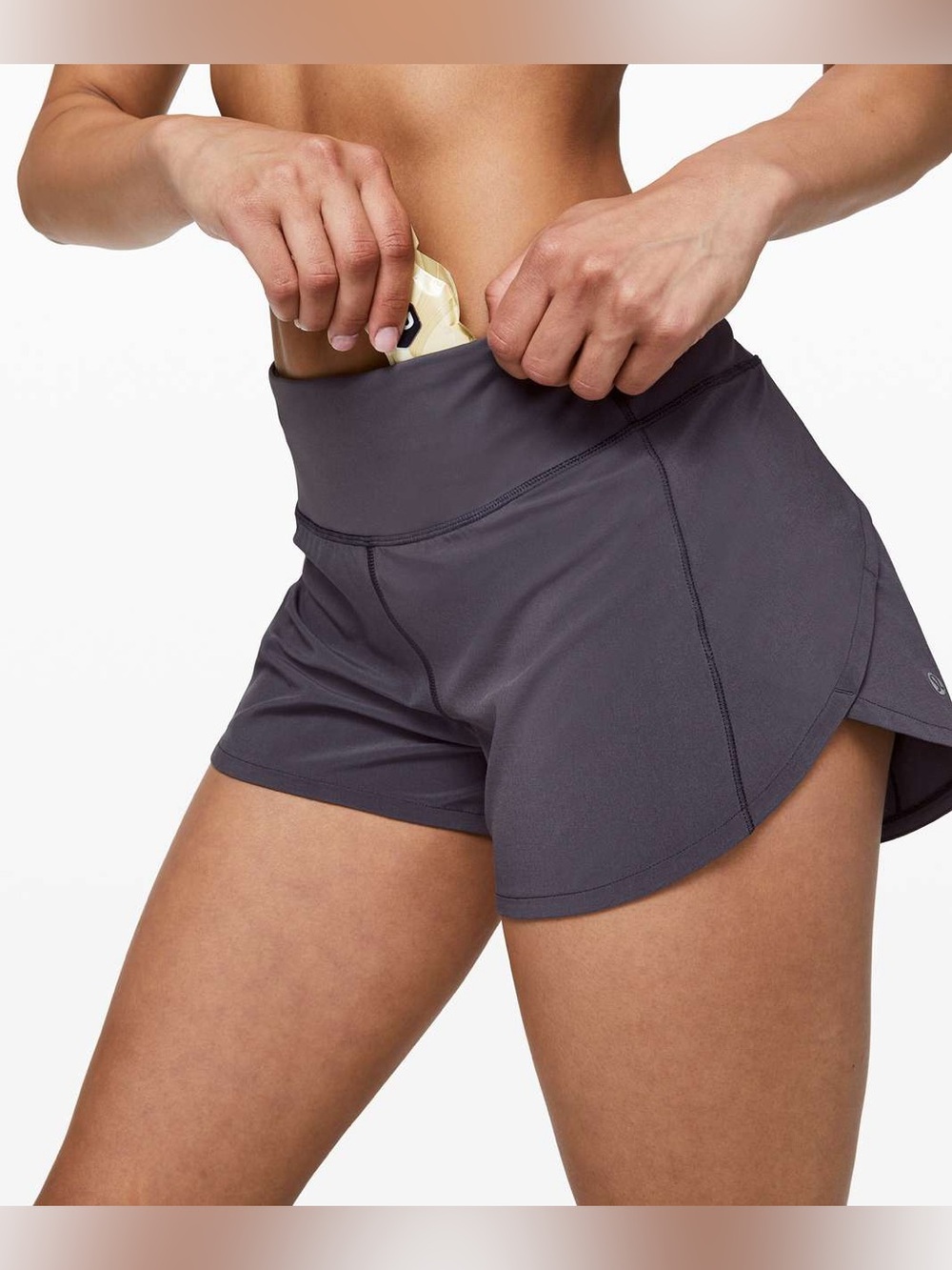 Lululemon Speed Up Short Long *4" Updated Fit Moonwalk Size 8 Tall